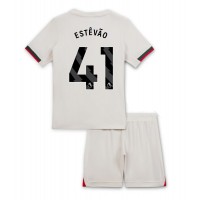 Chelsea Estevao Willian #41 Replika babykläder Bortaställ Barn 2025-26 Kortärmad (+ korta byxor)